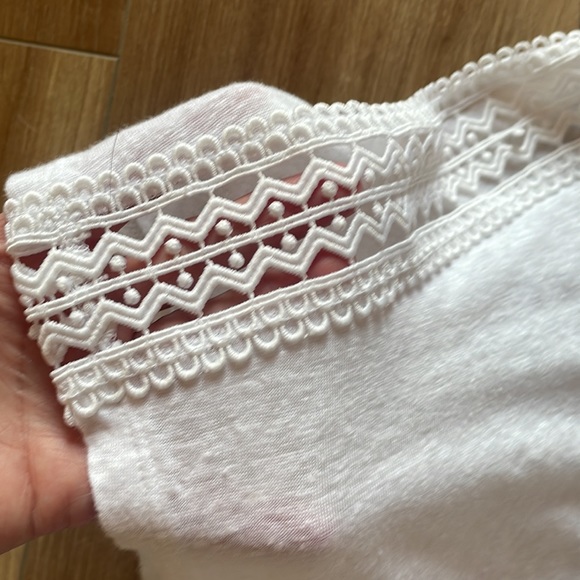 Ann Taylor Cutout Pure Linen Tee - Picture 7 of 10